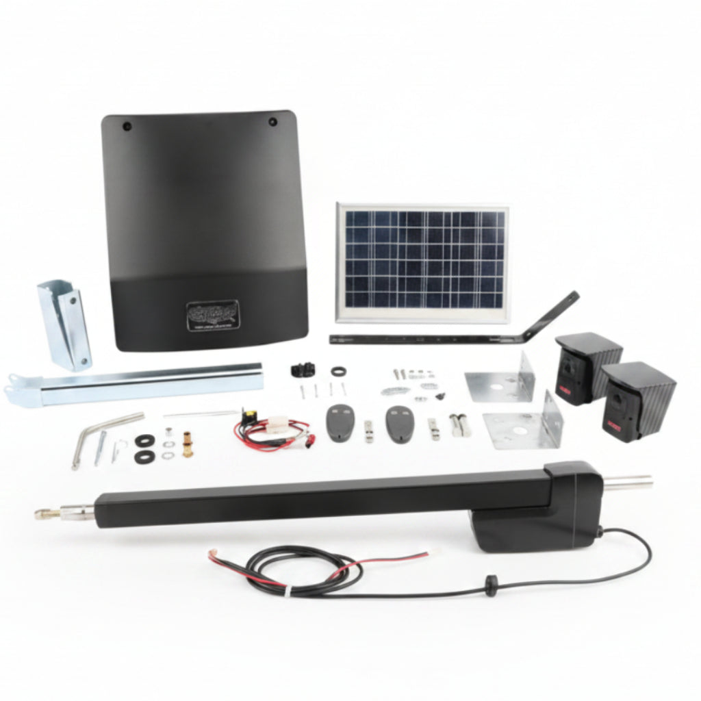 Ranger HD Single Swing Gate Operator With Solar Panel (Includes Photocell, Receiver, And Two (2) Transmitters)