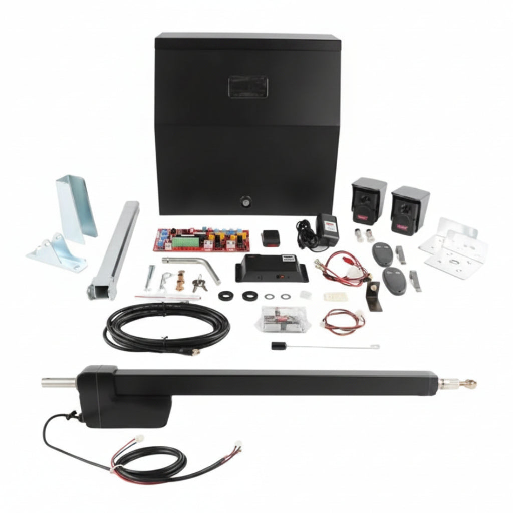 Ranger HD Single Swing Gate Operator With A/C Charger In Metal Enclosure (Includes Photocell, Receiver And Two (2) Transmitters)