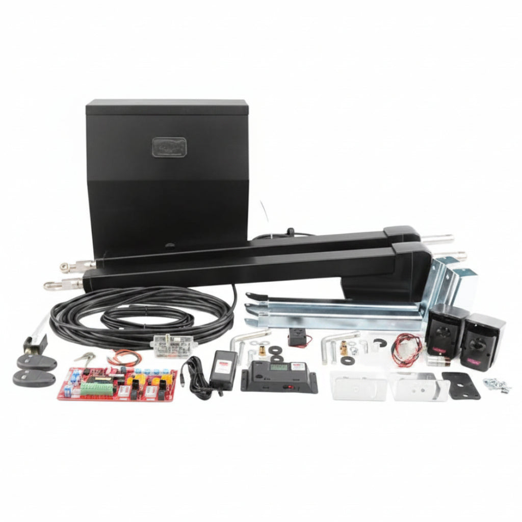 Ranger HD Dual Swing Gate Operator With A/C Charger In Metal Enclosure (Includes Photocell, Receiver And Two (2) Transmitters)