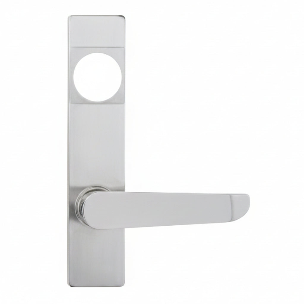 Detex BN Lever Trim with Cylinder Hole, for Value Series Devices, Aluminum Painted