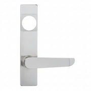 Detex BN Lever Trim with Cylinder Hole, for Value Series Devices, Aluminum Painted
