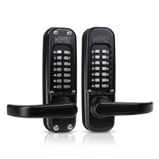Lockey Mechanical Keyless Heavy Duty Lever Lock - Double Combination (Jet Black)
