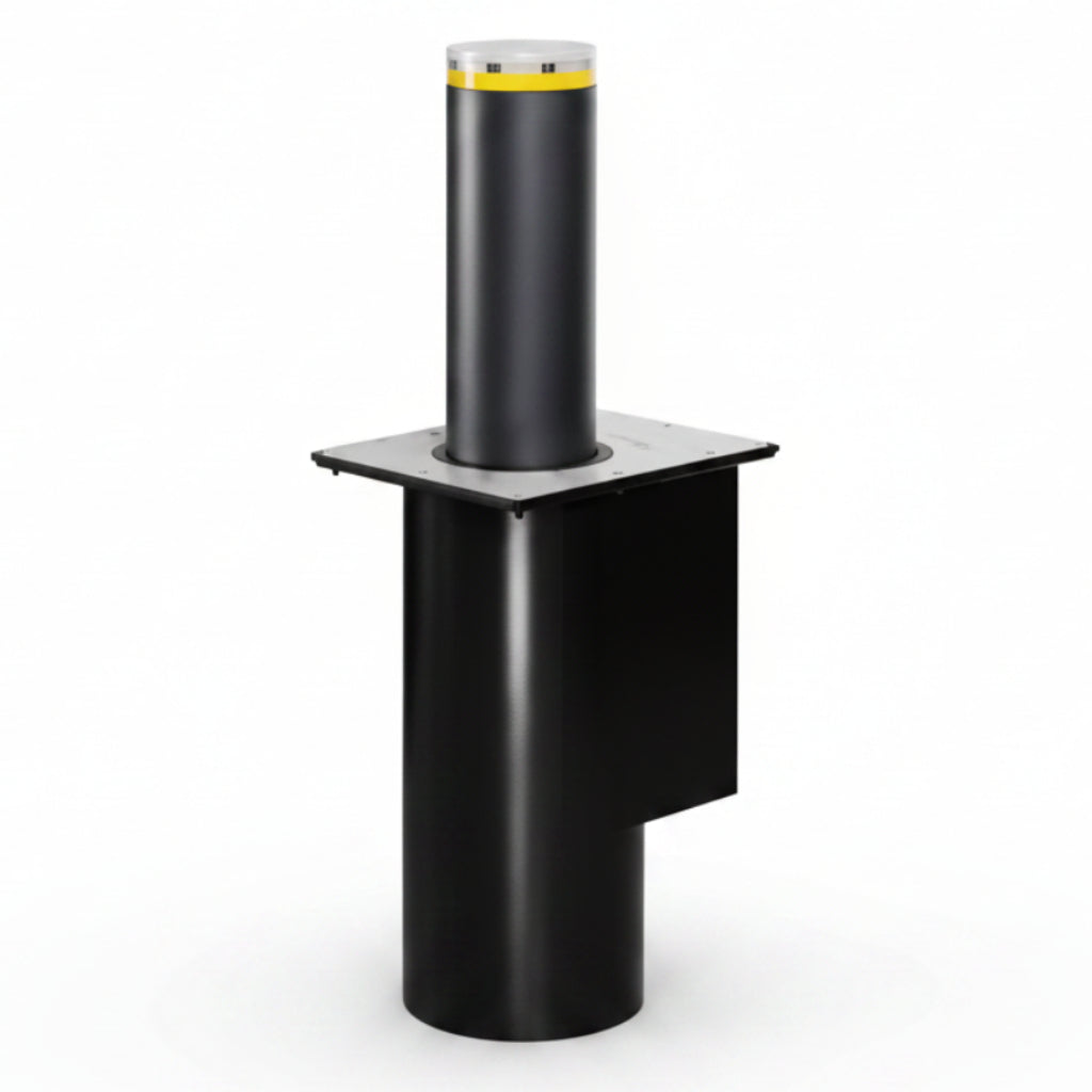 J200 HA H600 Hydraulic Retractable Residential Bollard - Painted Black