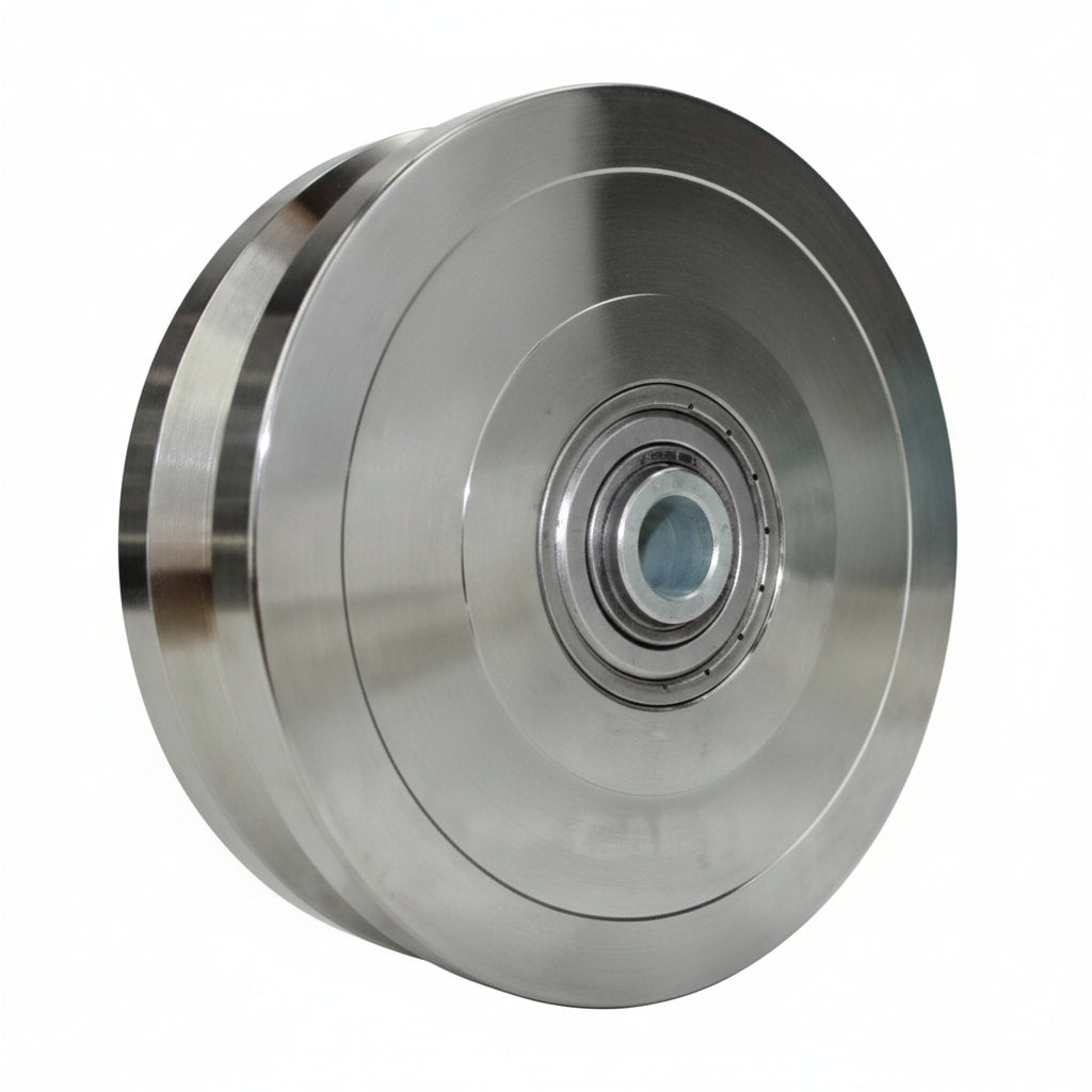 6" Machined Steel Wheel ( 6" Steel Wheel With Bearing) (3.23)