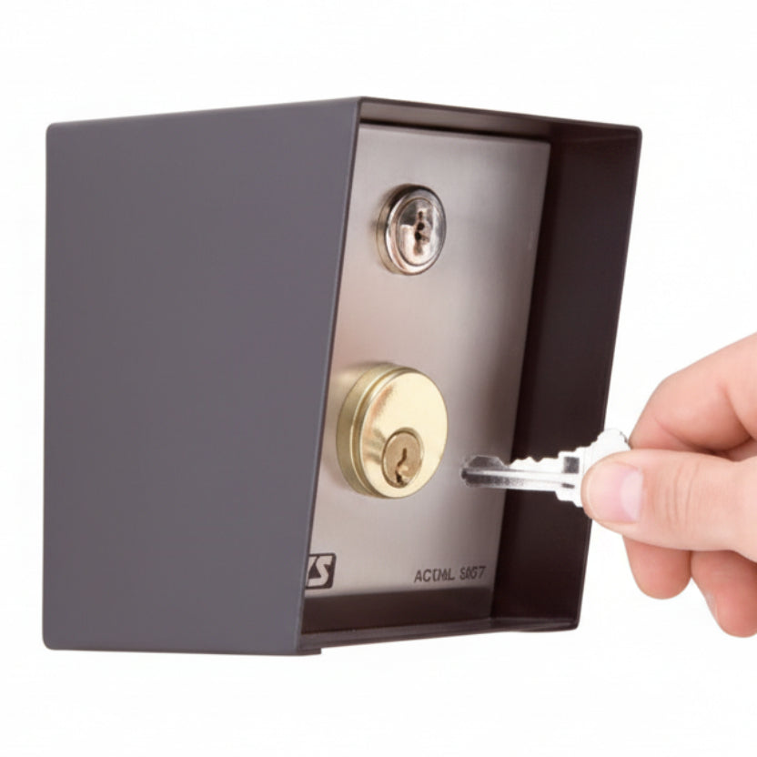 Keyswitch Momentary In Enclosure (Mortise Cylinder) (3.23)