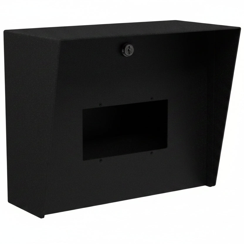 12" x 8" Mild Steel Housing - Black, Aiphone JO-1FD