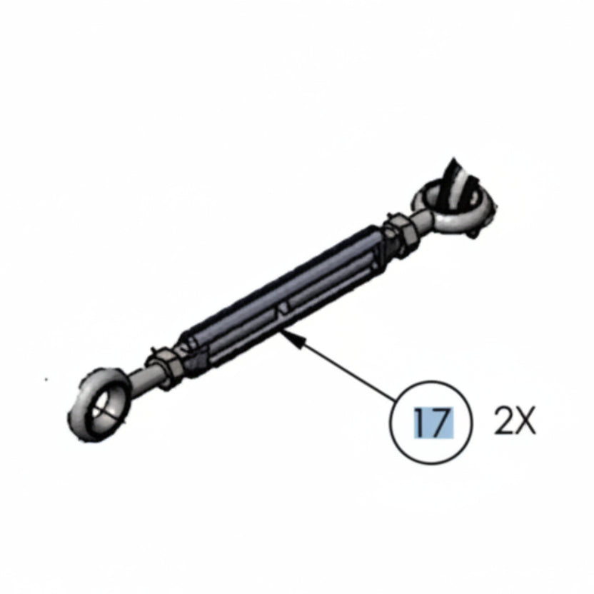 Turnbuckle Stainless, For 1601 Aluminum Articulating Arm(3.23)
