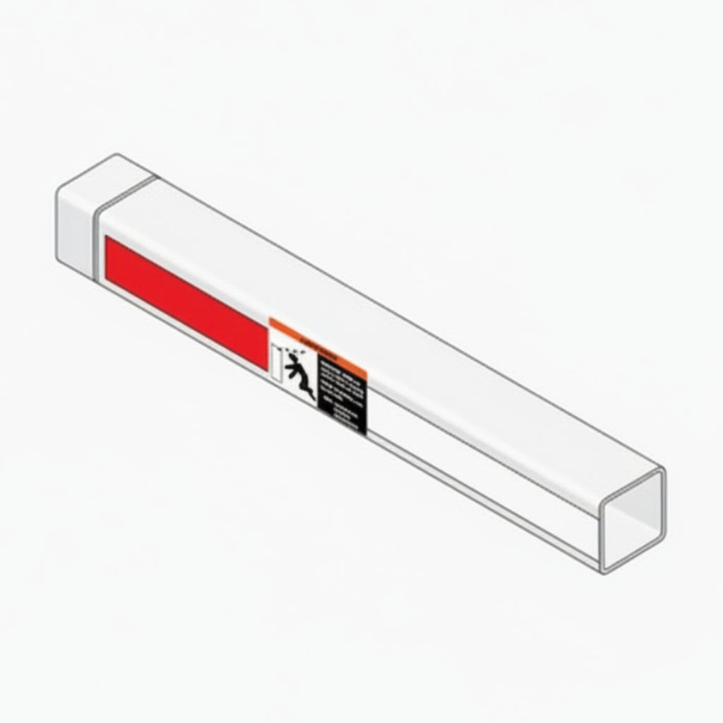 12' Plastic Arm (Red/White)