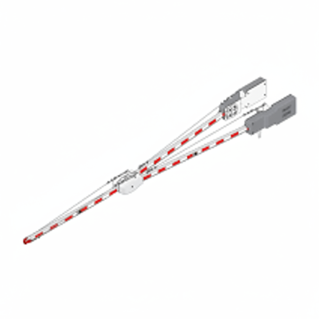 20' Wood Wishbone Arm With Red/White Reflective Tape *** Requires 1602-041 For New Installation *** (3.23)