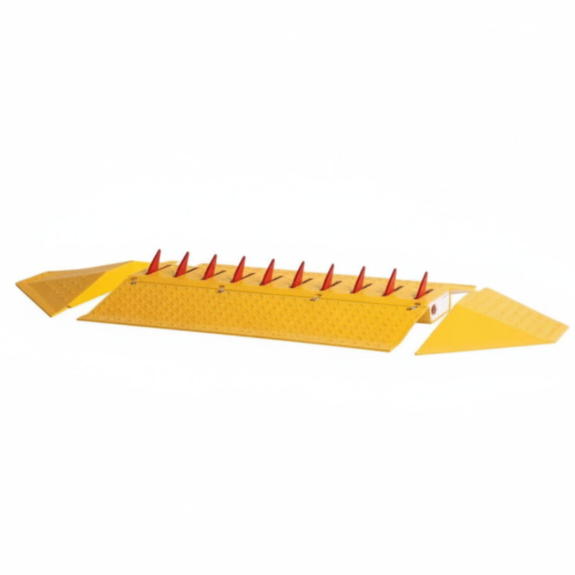 Surface Mount Spring Retracted Traffic Spike Kit (3' X 20") - Includes 2 End Caps (3.23)