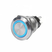 SWITCH PUSH BUTTON BLUE LIGHTED(3.23)