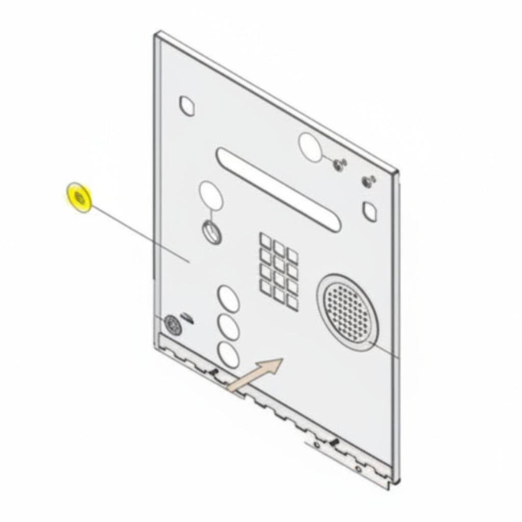 1835 Flush Mount Faceplate Only
