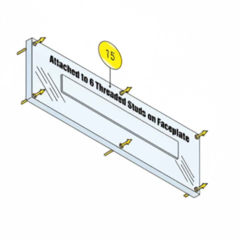 Cover, Plastic Wall Mount, 1 Line (1835-089/090)
