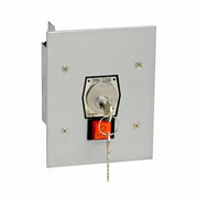 Interior Open-Close Flush Mount Key Switch With Stop Button And Center Return, Tamperproof