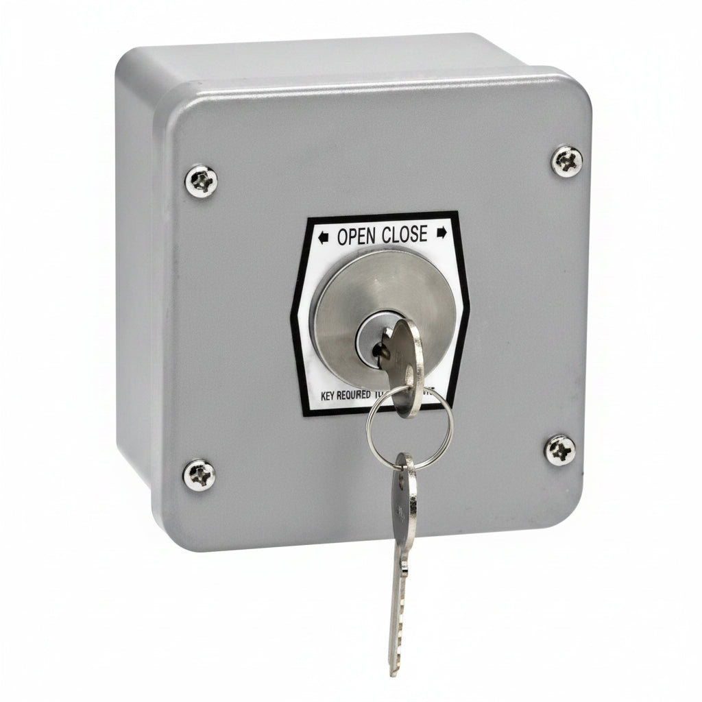 Exterior On-Off Surface Mount Maintaining Key Switch