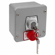 Exterior Open-Close Surface Mount Momentary Key Switch With Stop Button And Best Cylinder, Tamperproof