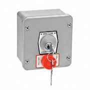 Exterior Open-Close Surface Mount Key Switch With Stop Button, Tamperproof