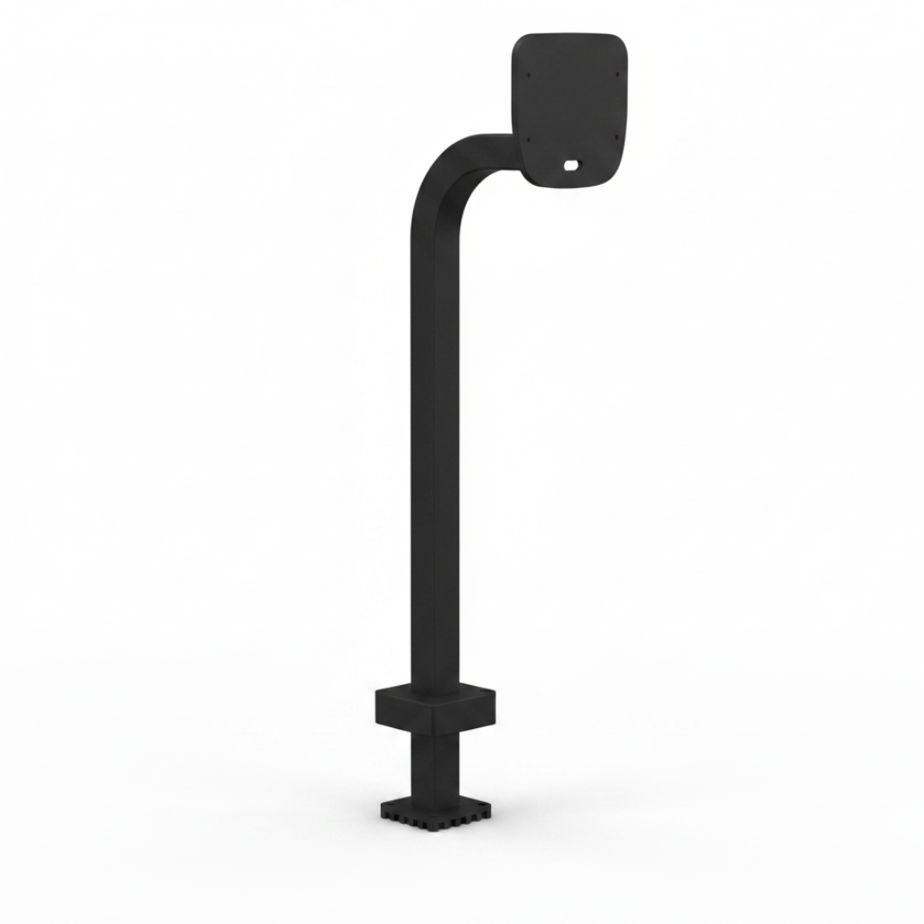44" Pad Mount Gooseneck - Black, ButterflyMX, 12" Surface Video Intercom