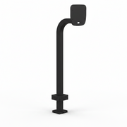 44" Pad Mount Gooseneck - Black, ButterflyMX, 12" Surface Video Intercom