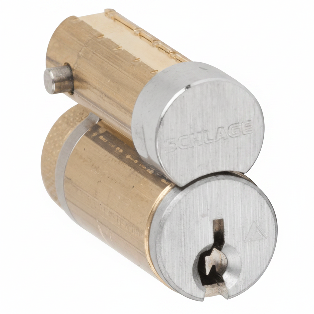 Fsic Core (6Pin) With Two Keys - Satin Chrome(6.22)