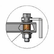 SPACER 3/4" OD X 1/2" ID X 1 1/8"  \ BRONZE BUSHING GATE END (3.23)