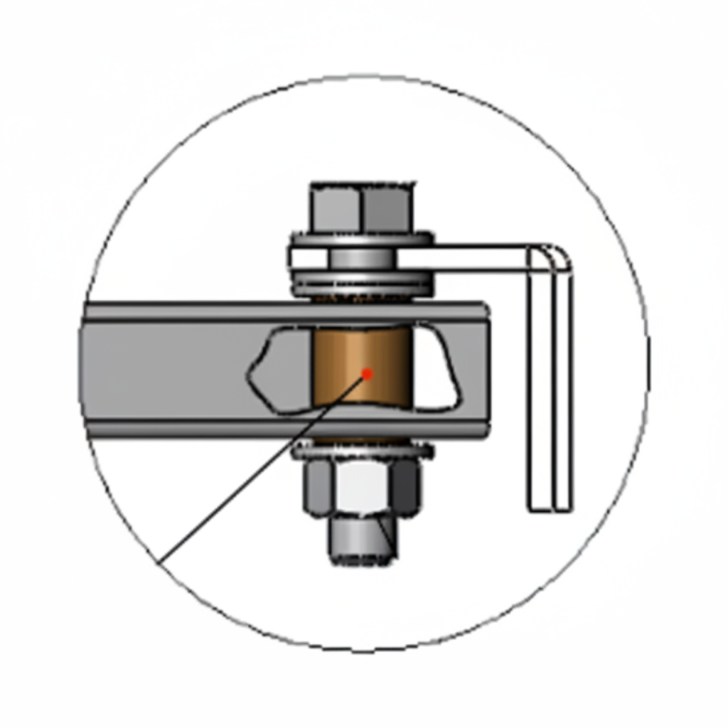 SPACER 3/4" OD X 1/2" ID X 1 1/8"  \ BRONZE BUSHING GATE END (3.23)