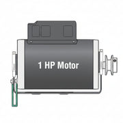 1HP Motor For 6300 And 9150 - Includes Cradle And Pulley