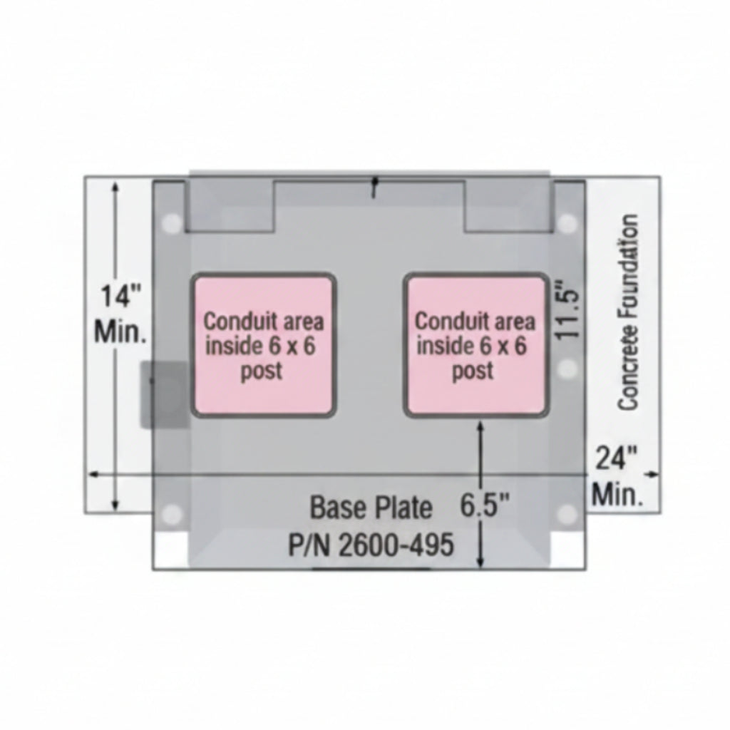 Base Plate, 9150 Operator