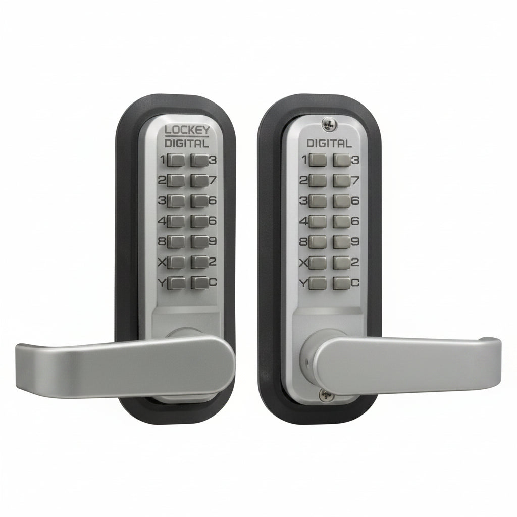 2835 Double Sided Mechanical Keypad with Levers (Marine Grade Satin Chome)