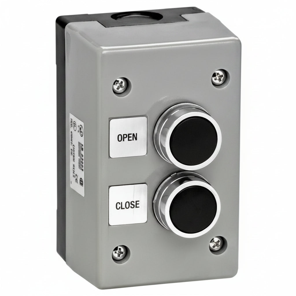 Exterior 2-Button Surface Mount Control Station - Double Pole Contacts