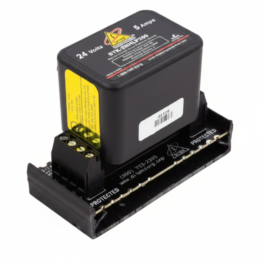 24V (2Pair) Field Replaceable Surge With Base (8.22)