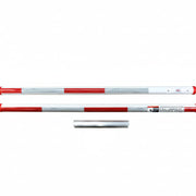 2 Piece 15' Aluminum Arm With Red / White Reflective Caution Stripes (17' Overall - 15' Opening) (Includes Coupler)