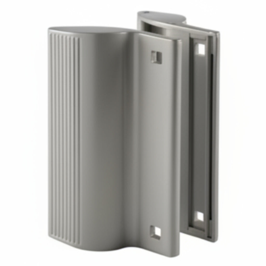 Powder Coated Aluminum Handles Without Maglock, Set - Silver