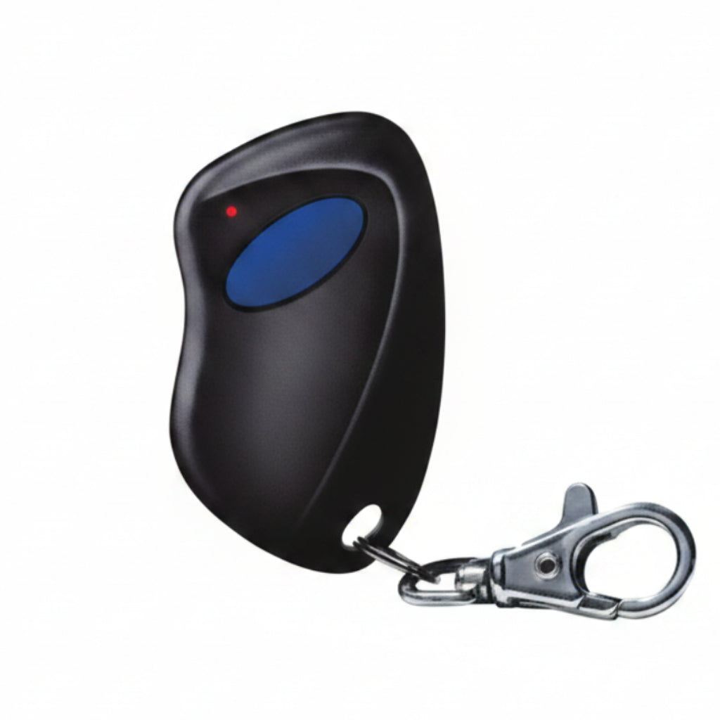 Monarch 318 Mhz 1 Button Keychain Style Remote - Blue Button (Compatible With Linear ACT-31B/21B) Sold In Lots Of 10 (QTY 10-99) W/ Special Coding