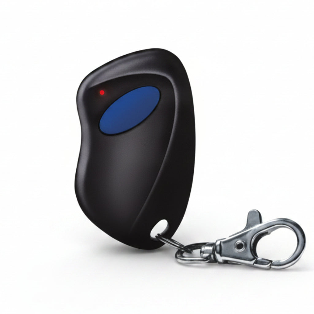Monarch 318 Mhz 1 Button Button Keychain Style Remote - Blue Button (Compatible With Linear ACT-31B/21B)