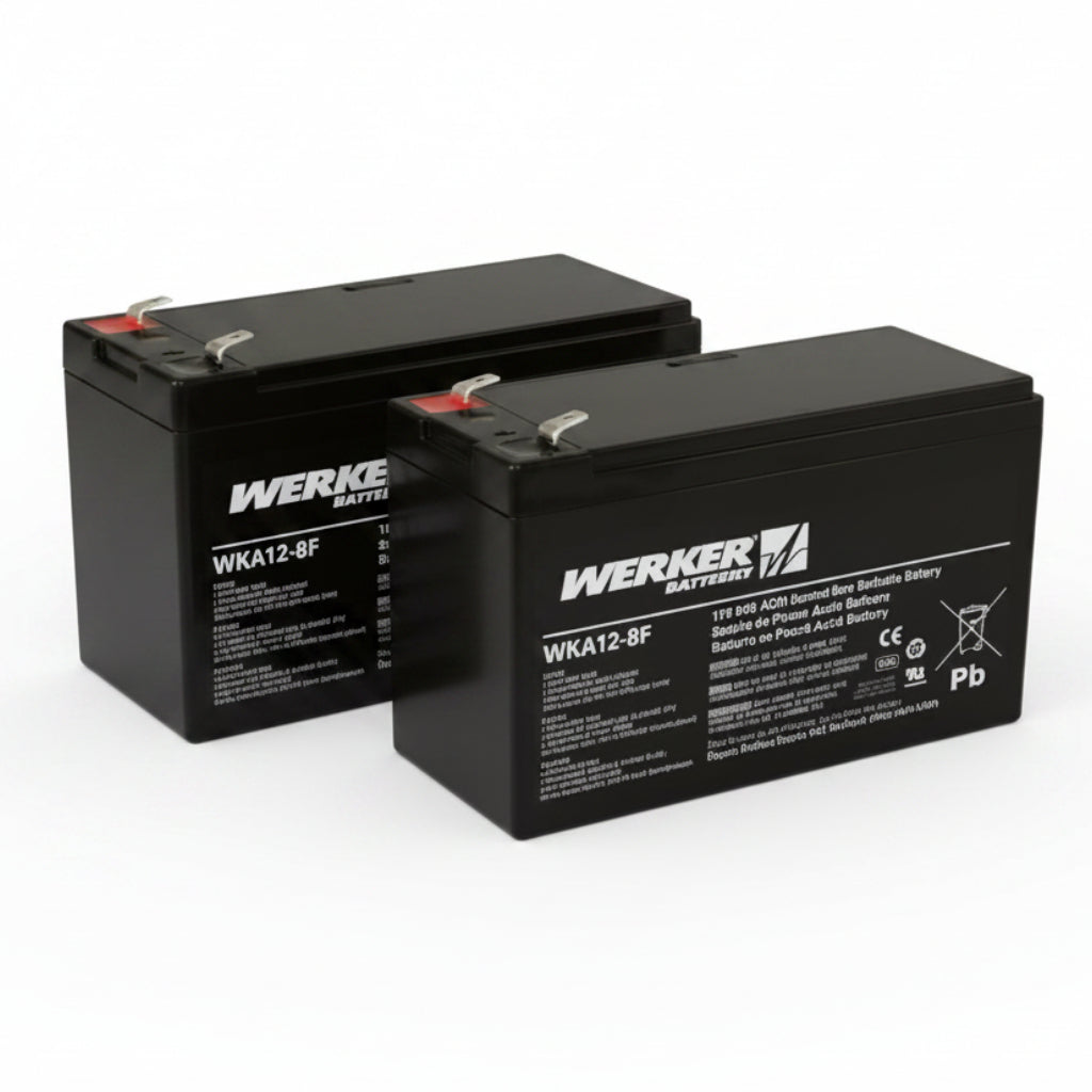 Battery For Rpt Battery Back-Up (2) Two Required W/ Jumper, Wire Harness-Ac Term/ Fuse (8.22)