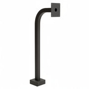 36" Black Wrinkle Gooseneck With 6" x 6" Plate
