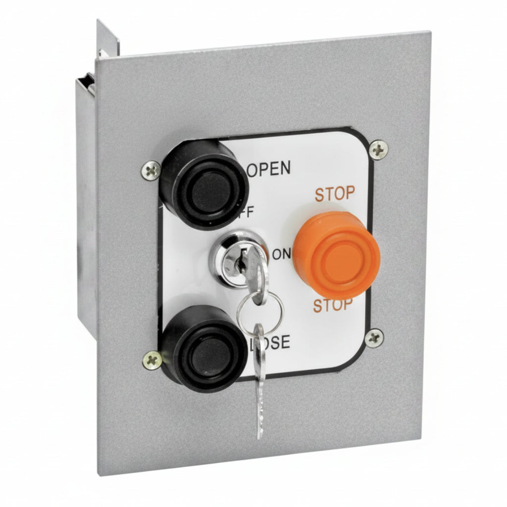 Interior 3-Button Flush Mount Control Station With Lockout