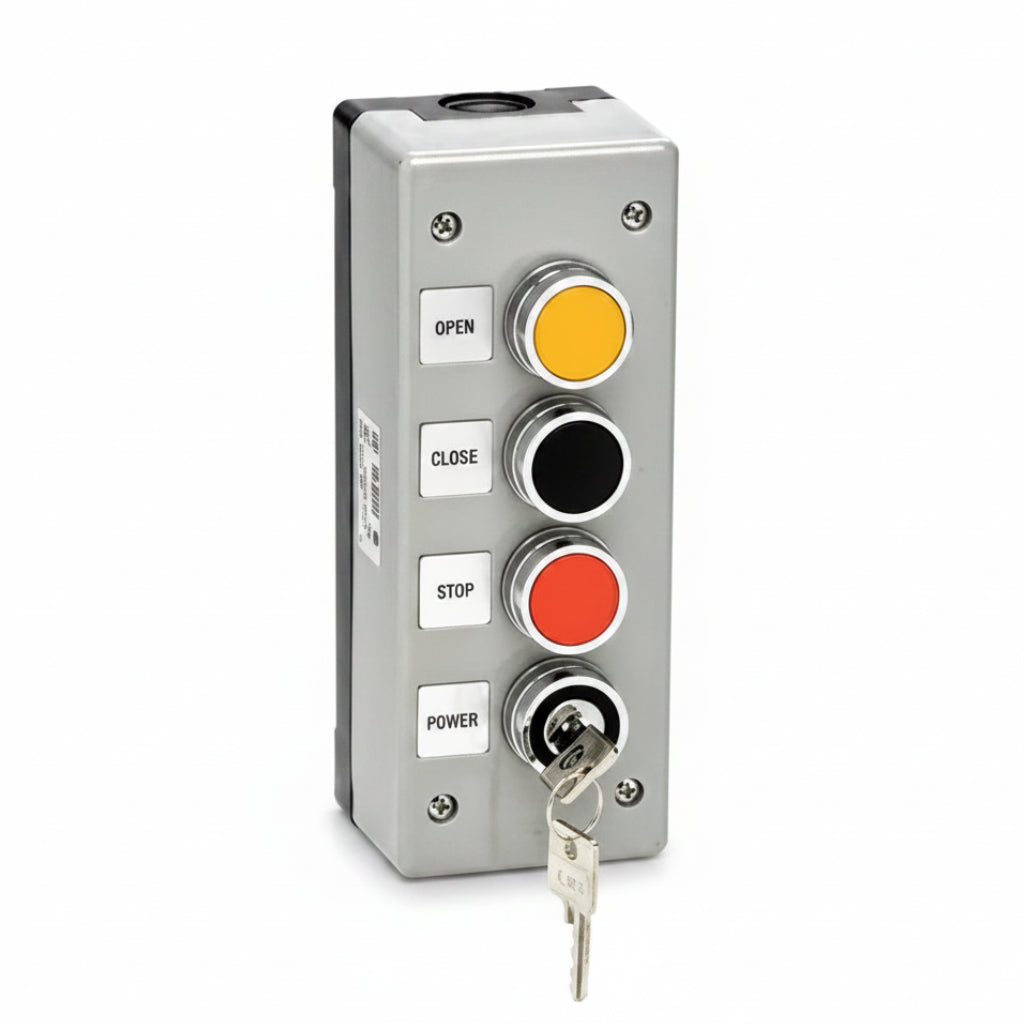 Exterior 3-Button Surface Mount Control Station With Lockout