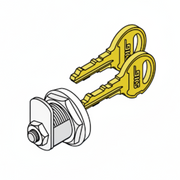 LOCK CYLINDER WITH 2 KEYS (#16120)(3.23)