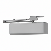 LCN Surface Door Closer, Regular Arm, PA Shoe, Push Or Pull Side Mounting, 120 Degree Swing, Adjustable Size 1-6, Plastic Cover, Special Rust Inhibitor, Aluminum Painted Finish, Non-Handed