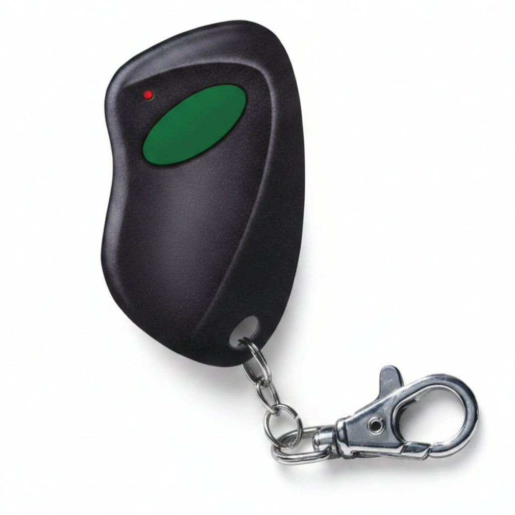 Monarch 418 Mhz 1 Button Keychain Style Remote - Green Button