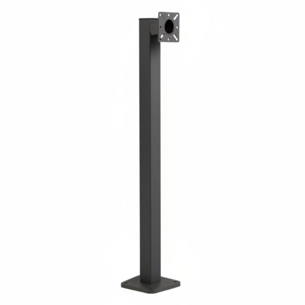 42" Low Profile Straight Pad Mount Gooseneck Stand - Black