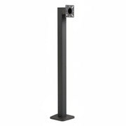42" Low Profile Straight Pad Mount Gooseneck Stand - Black