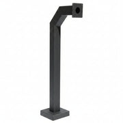 42" Pad Mount Gooseneck Stand With 3" Square Tubing - Black
