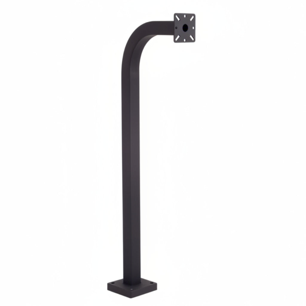 42" Pad Mount Gooseneck Stand - Black