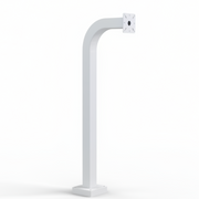 42" Pad Mount Steel Gooseneck Stand - White (12.21)