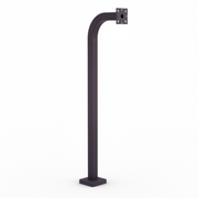 48" Pad Mount Steel Gooseneck Stand - Black (12.21)