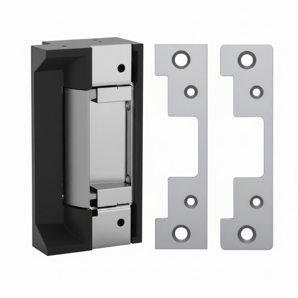 HES 5000C-630 Electric Strike Fail Safe / Fail Secure, 12/24 VDC, Satin Stainless Steel