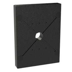 5.79" X 7.75" Dual Gang RFID Bluffer Plate - Black